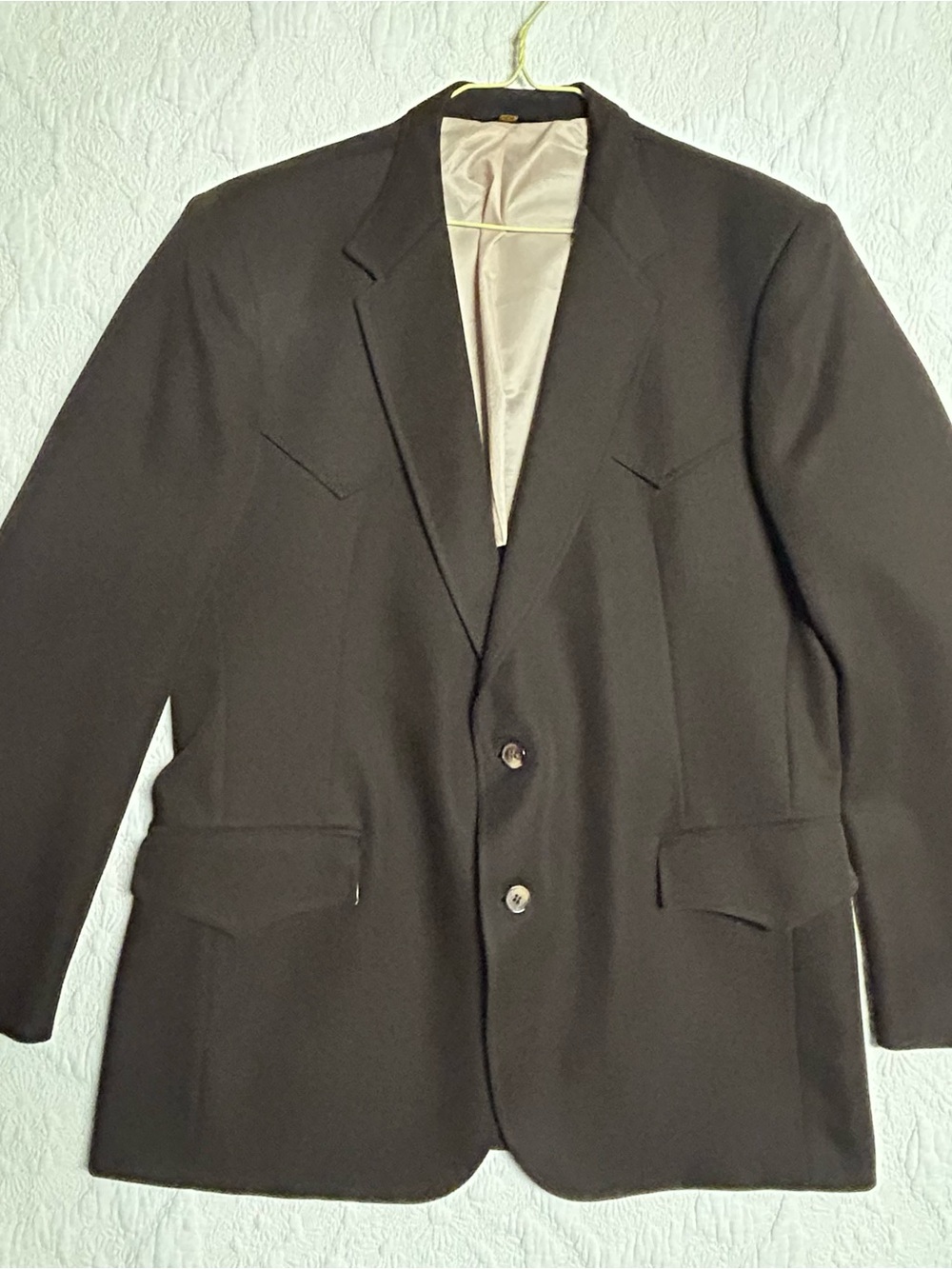 Men's vintage size 44 Mustangs Western Wear Classic Dark Brown Two-Button Blazer